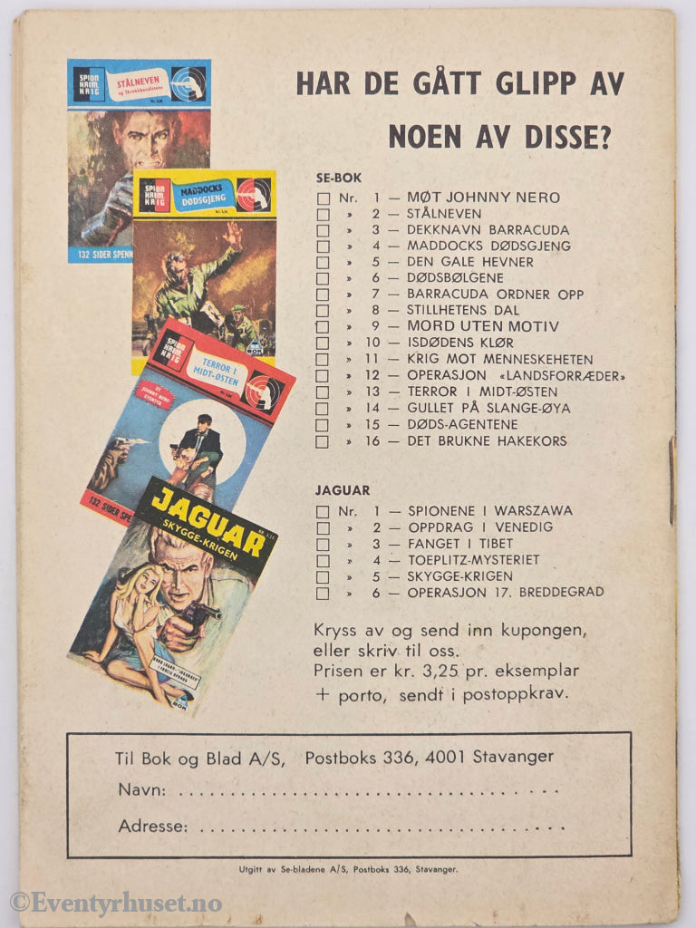 Sabotør Q5. Mai 1976. Kongekronen. Hefte.
