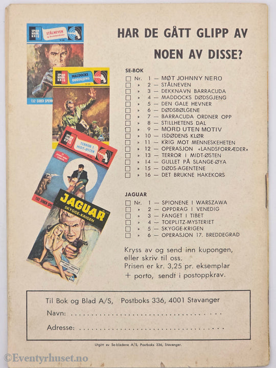 Sabotør Q5. Mai 1976. Kongekronen. Hefte.