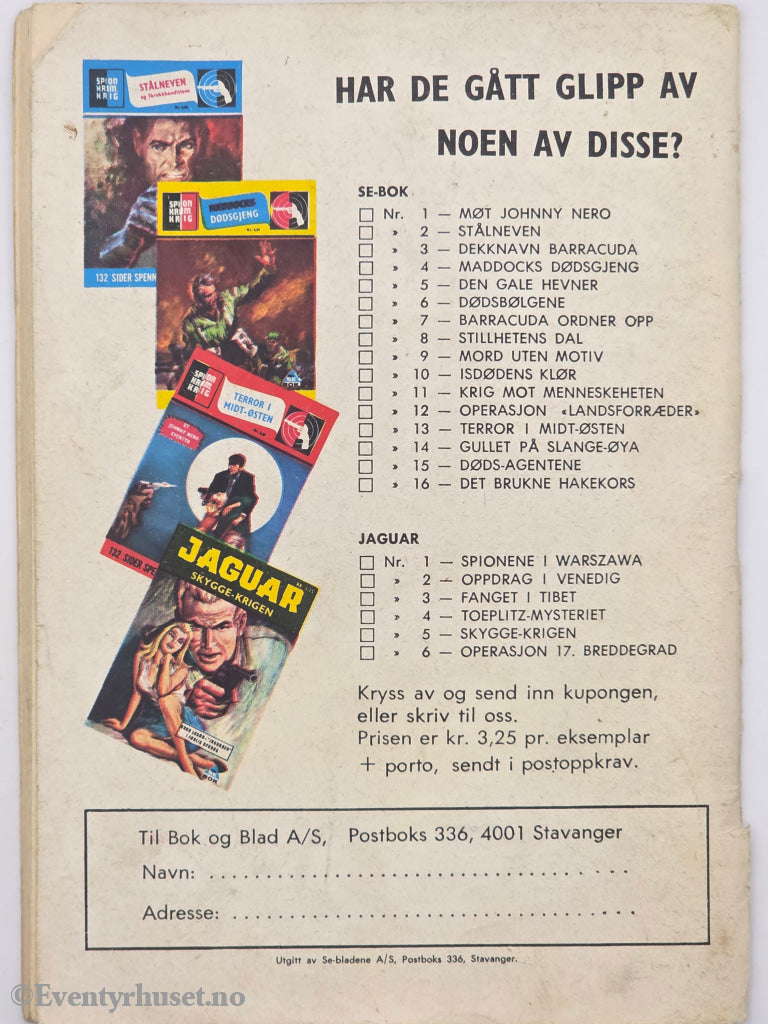 Sabotør Q5, nr. 3 1973. Forsvunnet. Hefte.