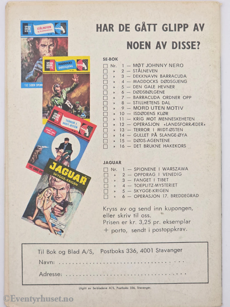 Sabotør Q5, nr. 3 1975. Den falske agent. Hefte.