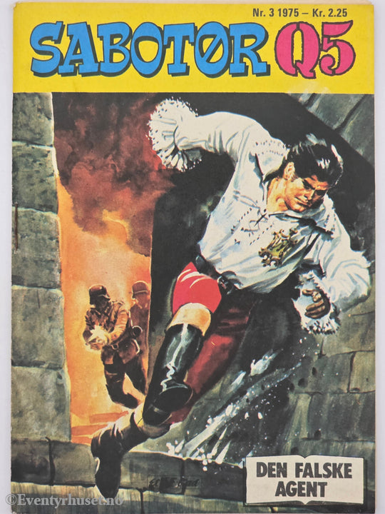 Sabotør Q5, nr. 3 1975. Den falske agent. Hefte.