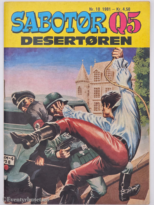 Sabotør Q5. Oktober 1981. Desertøren. Hefte.