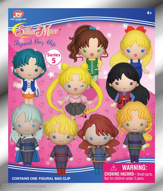 Sailor Moon 3D PVC Bag Clips Series 5 Display (24) Fashion & Accessories