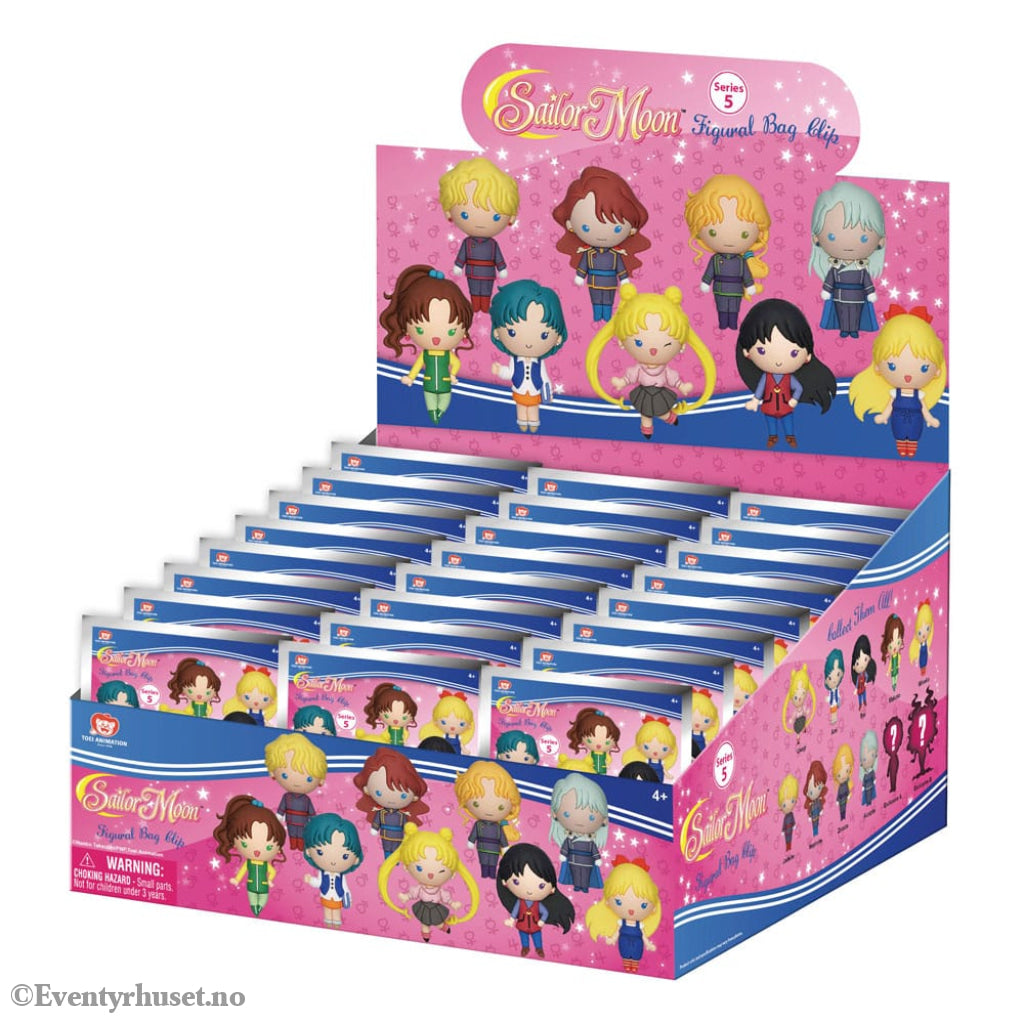 Sailor Moon 3D PVC Bag Clips Series 5 Display (24) Fashion & Accessories
