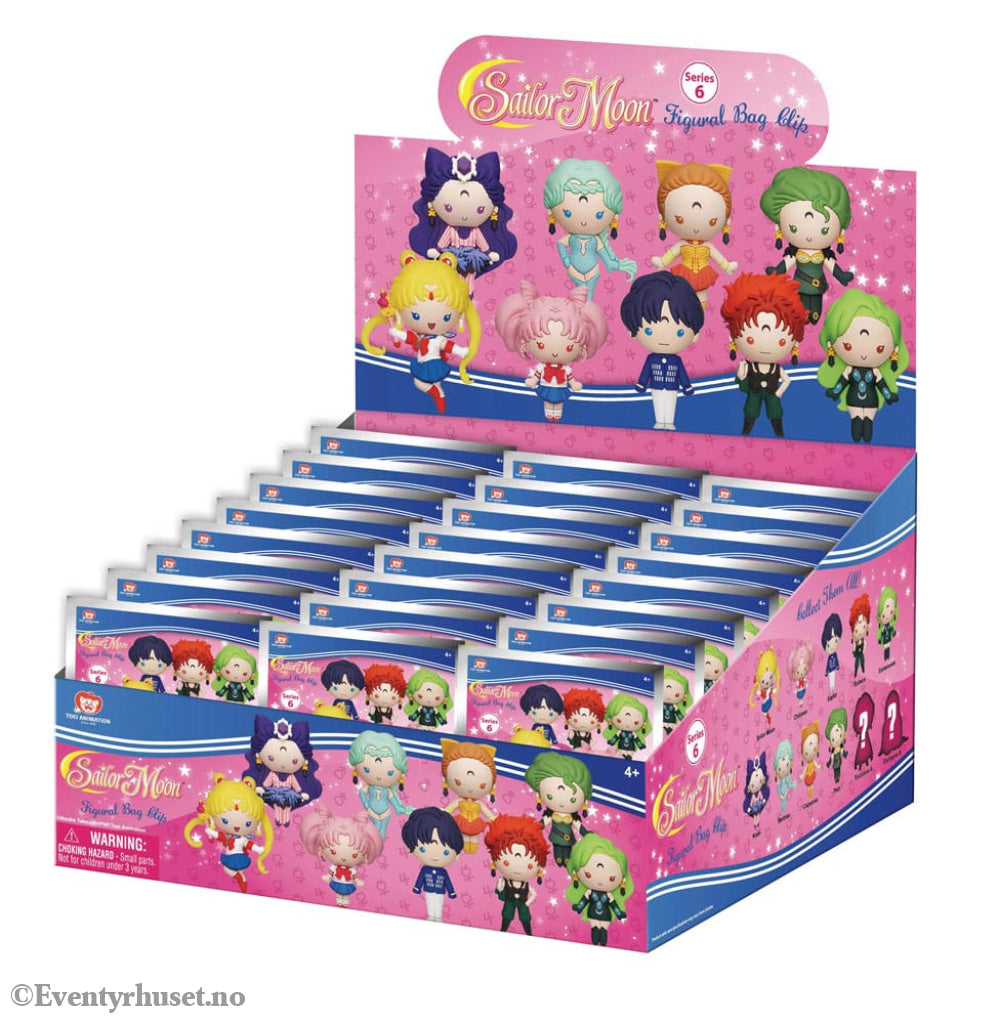 Sailor Moon 3D PVC Bag Clips Series 6 Display (24) Fashion & Accessories