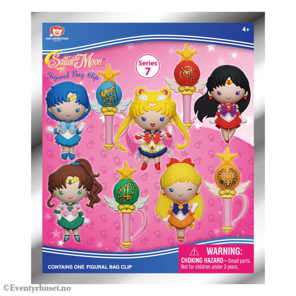 Sailor Moon 3D PVC Bag Clips Series 7 Display (24) Fashion & Accessories