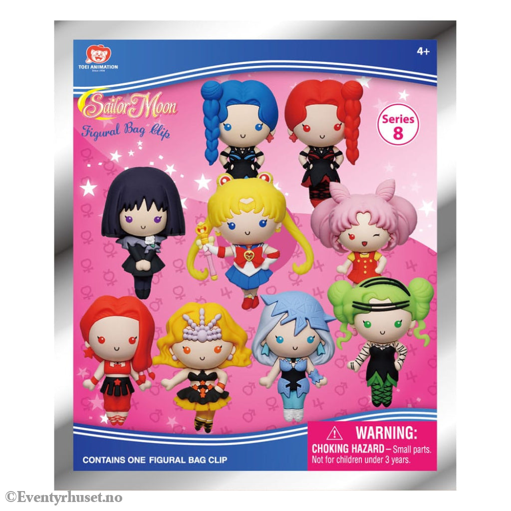 Sailor Moon 3D PVC Bag Clips Series 8 Display (24) Fashion & Accessories