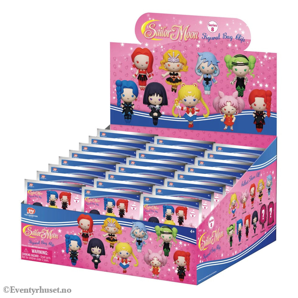 Sailor Moon 3D PVC Bag Clips Series 8 Display (24) Fashion & Accessories