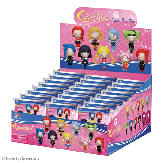 Sailor Moon 3D PVC Bag Clips Series 8 Display (24) Fashion & Accessories
