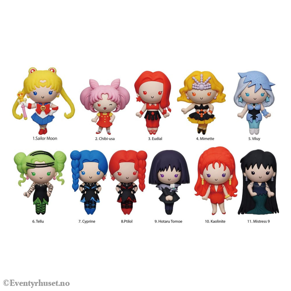 Sailor Moon 3D PVC Bag Clips Series 8 Display (24) Fashion & Accessories