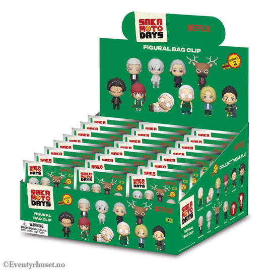 Sakamoto Days 3D Foam Bag Clips Series 2 Display (24) Fashion & Accessories