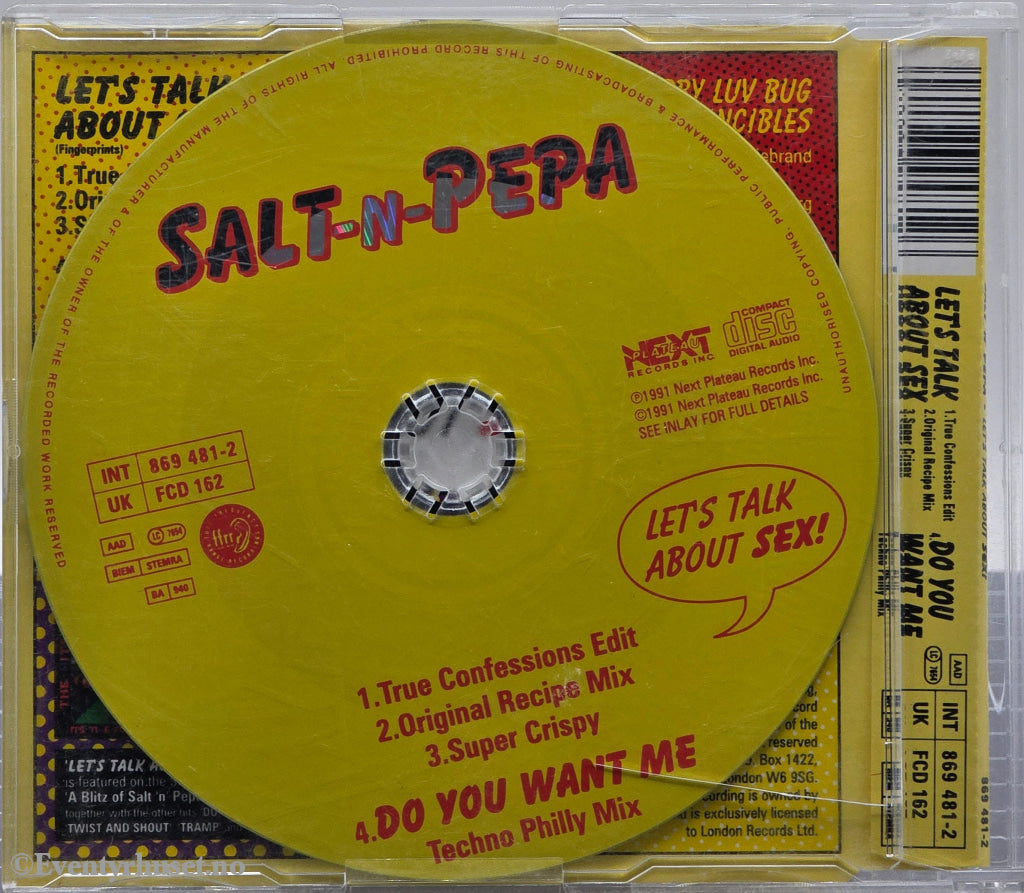 Salt-N-Pepa (1991) "Let's Talk About Sex". CD-singel.