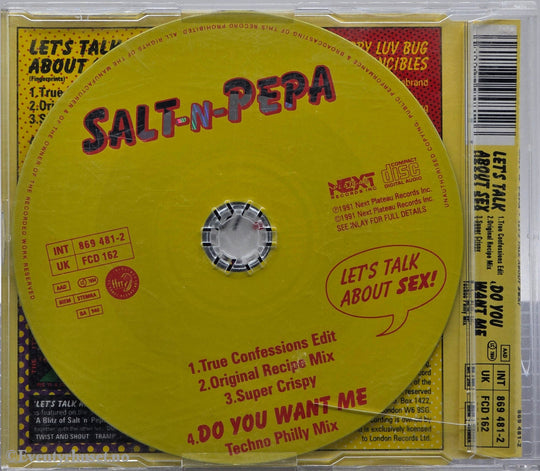 Salt-N-Pepa (1991) "Let's Talk About Sex". CD-singel.