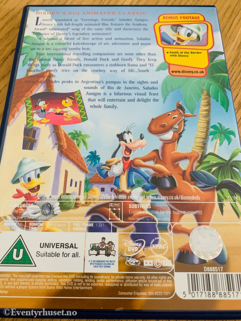 Saludos Amigos (1942). DVD.