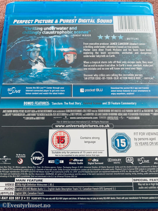 Sanctum. Blu-ray.