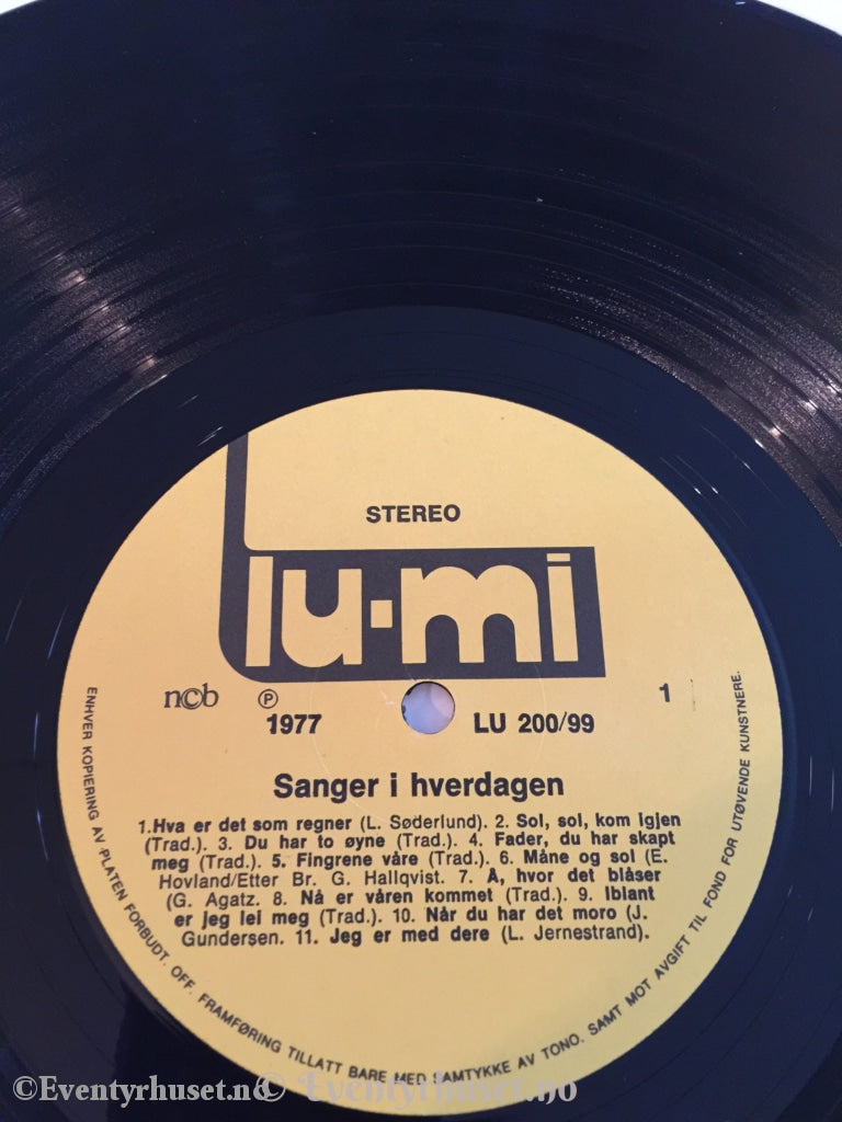 Sanger I Hverdagen. Ivar Skippervold Med Barn. 1977. Lp. Lp Plate