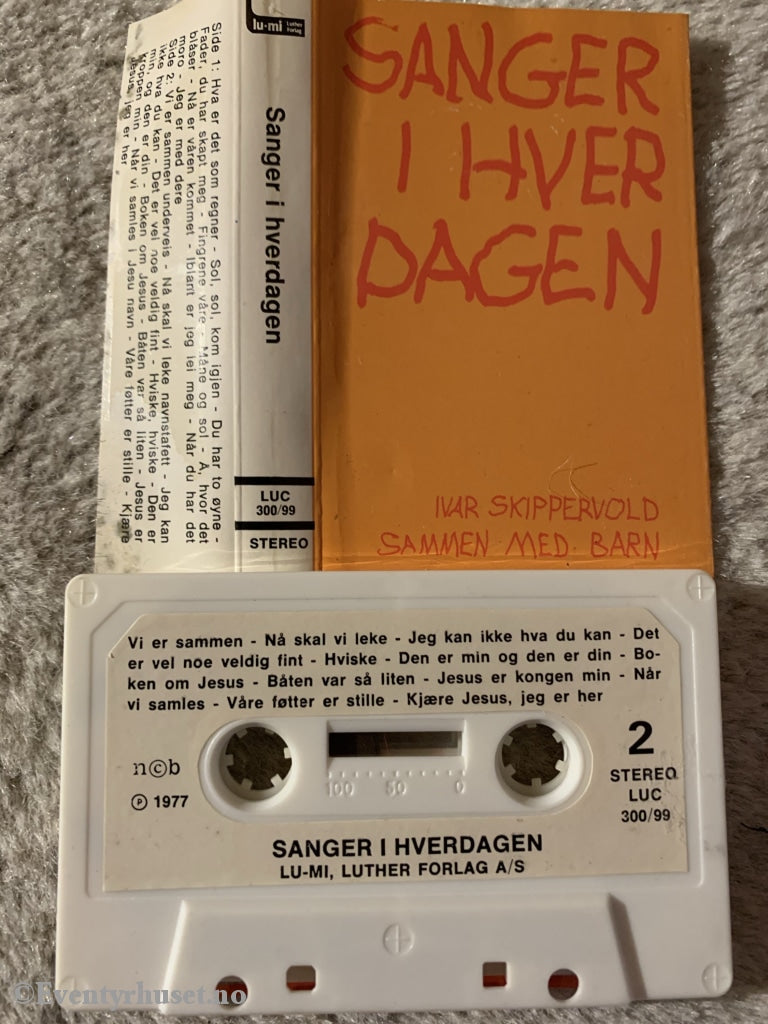 Sanger I Hverdagen Med Ivar Skippervold Sammen Barn. 1977. Kassett. Kassett (Mc)