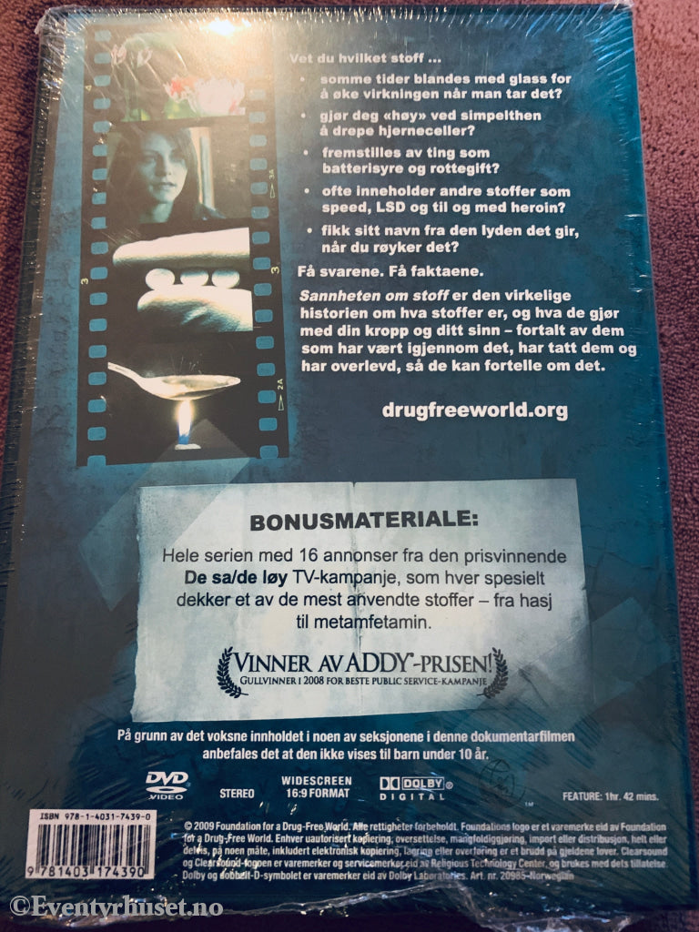 Sannheten om stoff. DVD. Ny i plast!