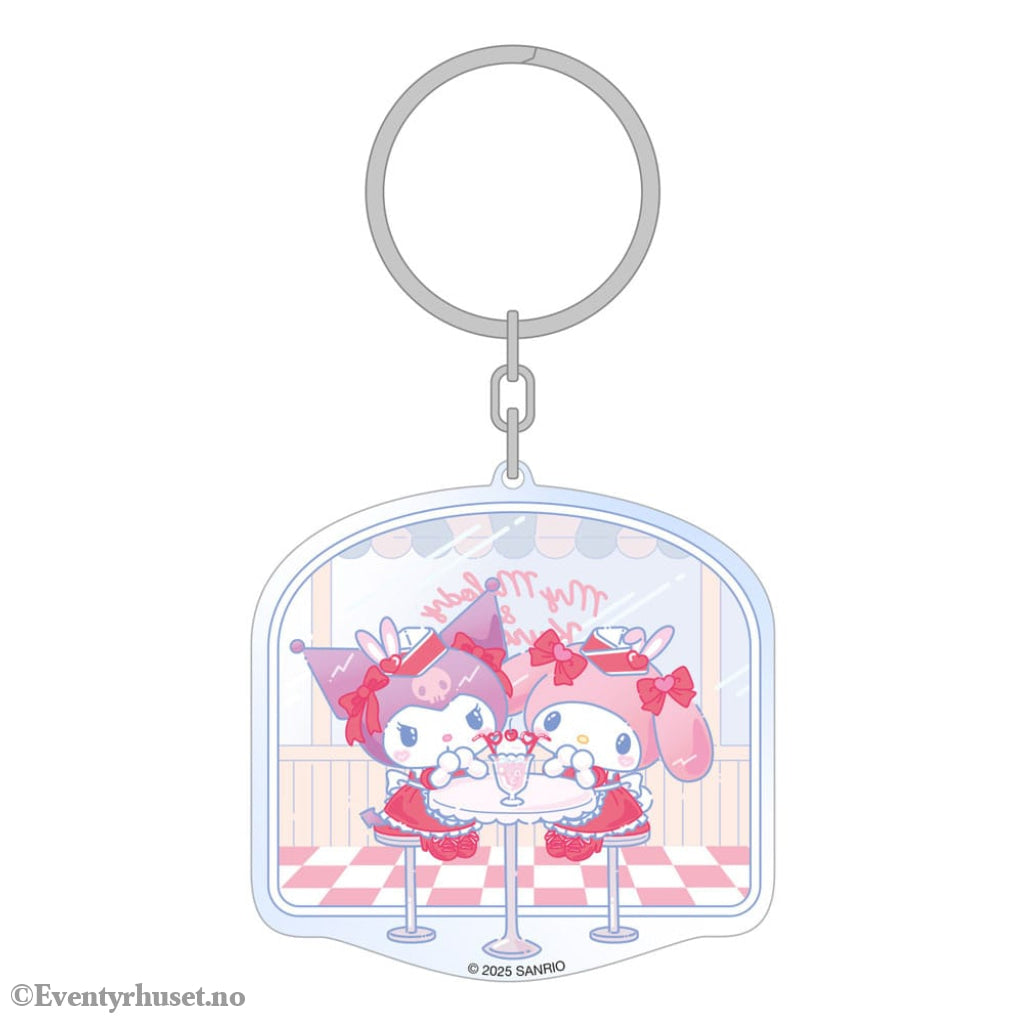 Sanrio Acrylic Keychain Hello Kitty & Friends American Diner 6 cm Manga & Anime