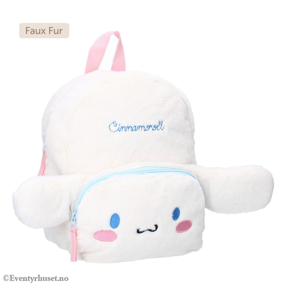 Sanrio Backpack Cinnamoroll Fluffy Festival White 26 cm Fashion & Accessories