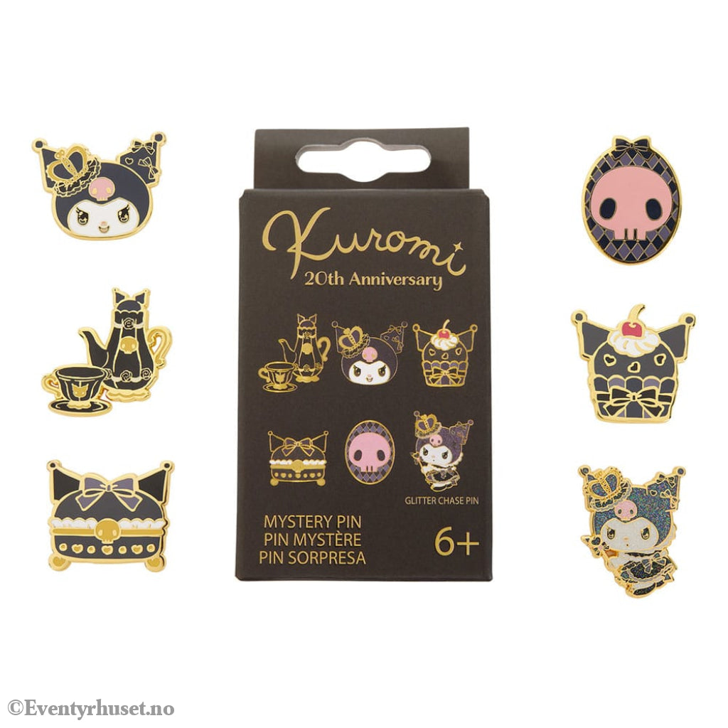 Sanrio by Loungefly Enamel Pins Blind Box 20th Anniversary Kuromi Assortment (12) Fashion & Accessories