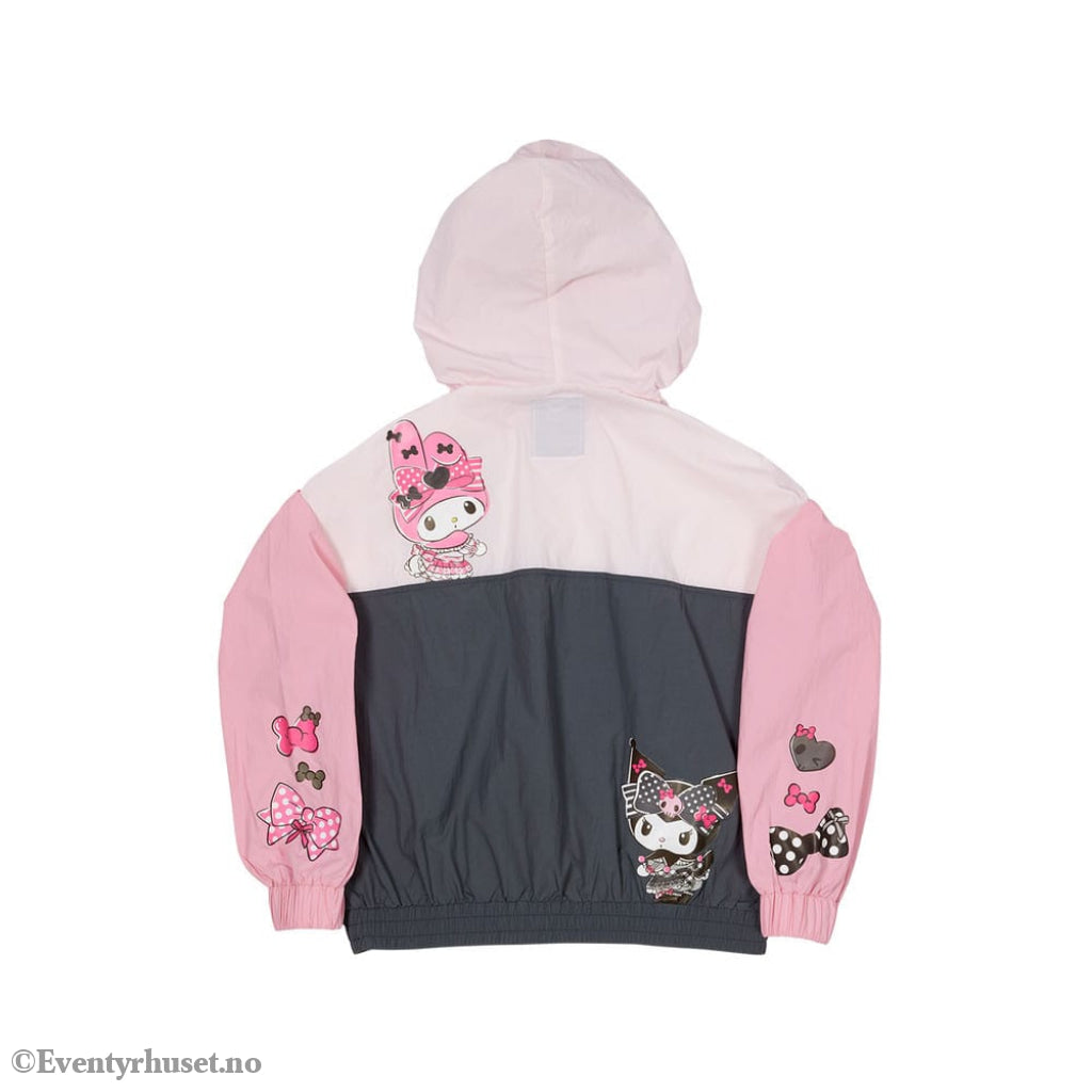 Sanrio by Loungefly Windbreaker Jacket My Melody and Kuromi Size L Fashion & Accessories