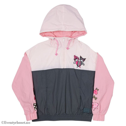 Sanrio by Loungefly Windbreaker Jacket My Melody and Kuromi Size L Fashion & Accessories
