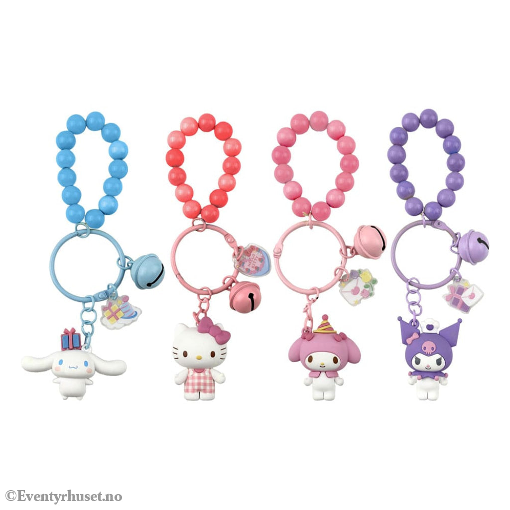 Sanrio Celebration Series Keychain & Bracelet Hello Kitty and Friends Display (12) Fashion & Accessories