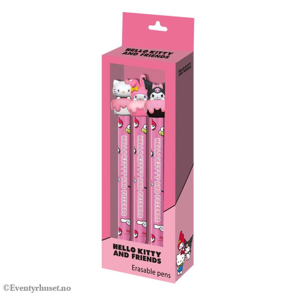 Sanrio Erasable Gel Pens 3-Pack Home & Gifts