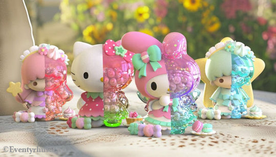 Sanrio Floral Daydream Series Kandy 4 inch Vinyl Figure Blind Box Display (6) Collectibles
