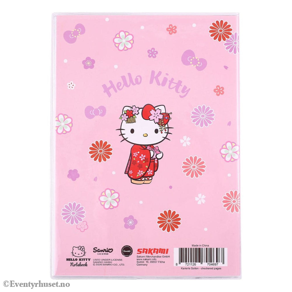 Sanrio Notebook Hello Kitty Kimono Holographic Checkered Manga & Anime