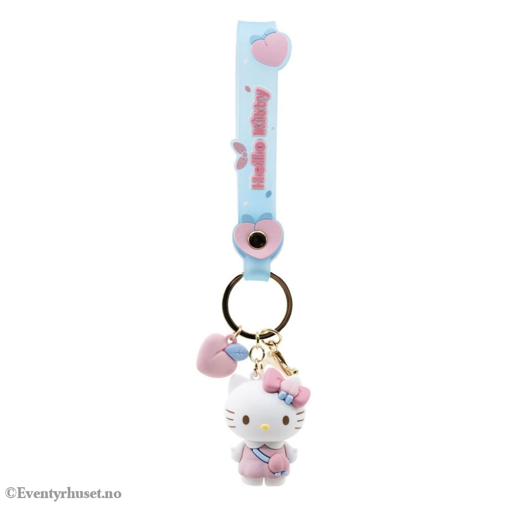 Sanrio Peach Series Keychain with Hand Strap Hello Kitty and Friends Display (12) Fashion & Accessories