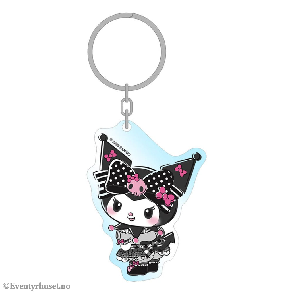 Sanrio Pink Black Party Series Acrylic Keychain Kuromi 7 cm Manga & Anime