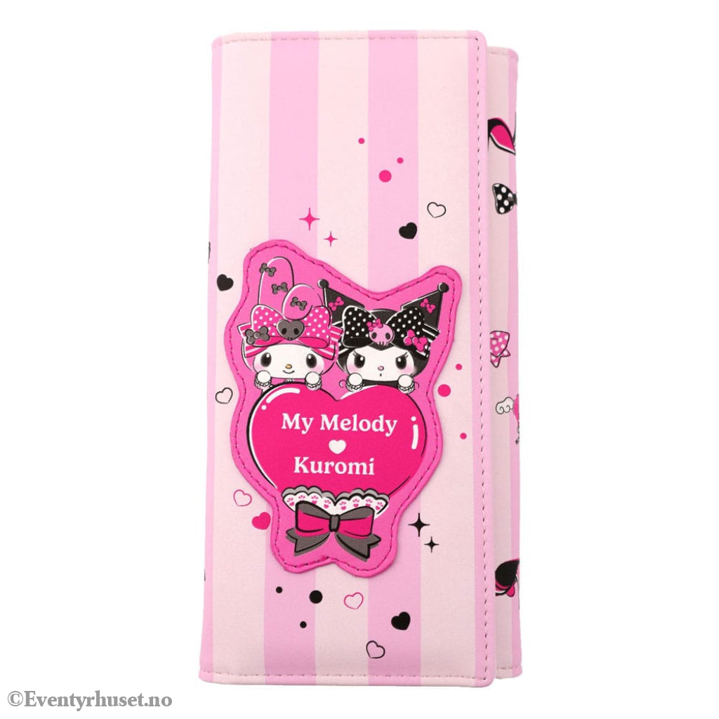 Sanrio Pink Black Party Series Coin Purse Kuromi & My Melody Manga & Anime