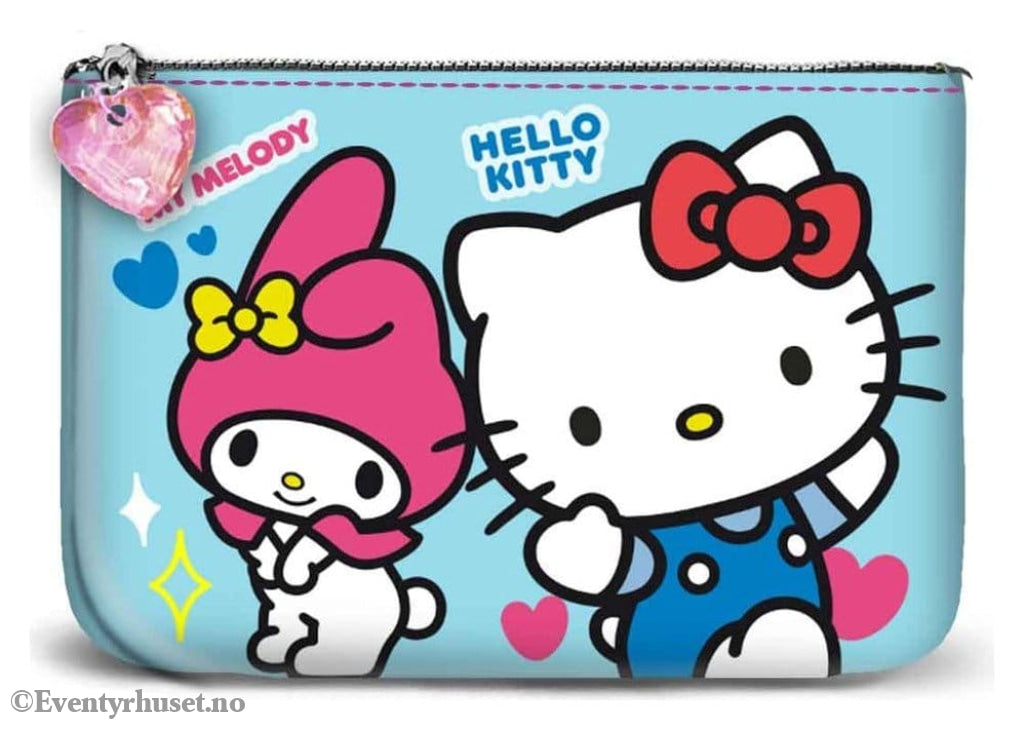 Sanrio Small Square Coin Purse Hello Kitty Friendship Blue Fashion & Accessories
