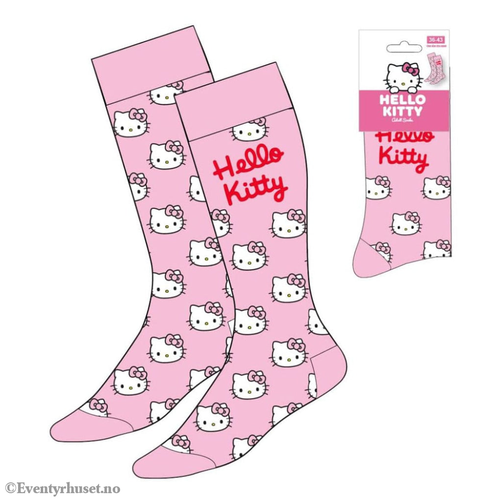 Sanrio Socks Hello Kitty Face Pink 36-43 Fashion & Accessories