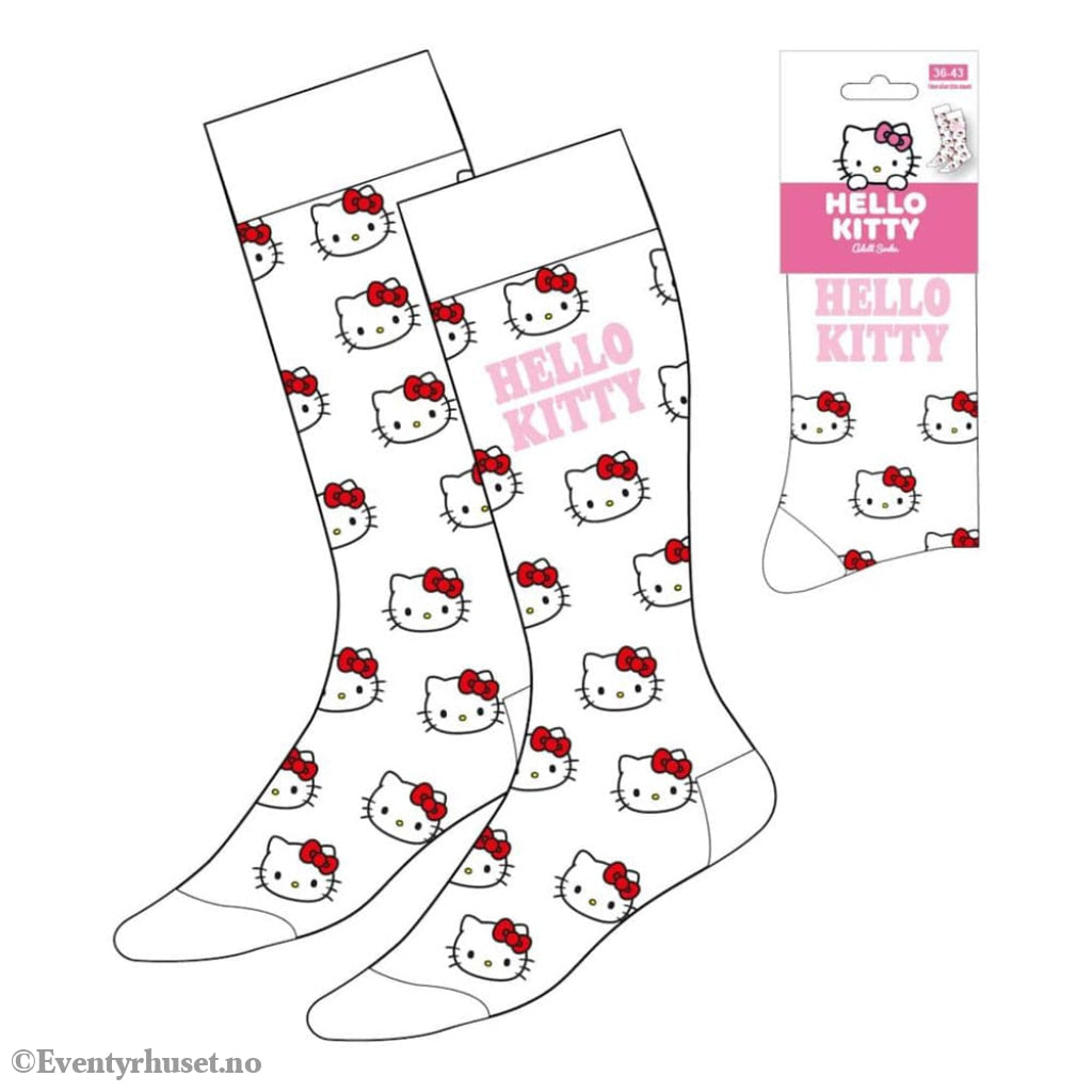Sanrio Socks Hello Kitty Face White 36-43 Fashion & Accessories