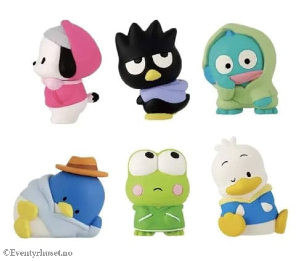 Sanrio Twinchees Mini Figures Hapidanbui Hoodie 5 cm Display (24) Collectibles