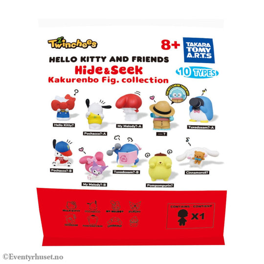 Sanrio Twinchees Mini Figures Hello Kitty & Friends Hide ´n´ Seek 5 cm Display (24) Collectibles