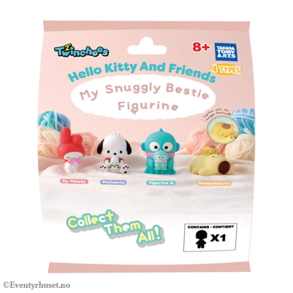 Sanrio Twinchees Mini Figures Hello Kitty & Friends My Cuddly Buddy 5 cm Blind Pack Display (24) Collectibles