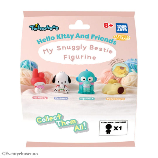 Sanrio Twinchees Mini Figures Hello Kitty & Friends My Cuddly Buddy 5 cm Blind Pack Display (24) Collectibles