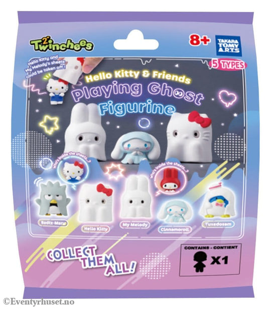 Sanrio Twinchees Mini Figures Hello Kitty & Friends Playing Ghost 5 cm Blind Pack Display (24) Collectibles