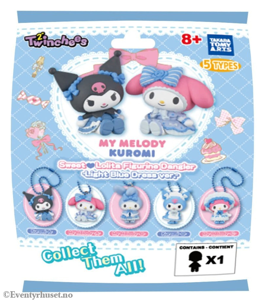 Sanrio Twinchees Mini Figures My Melody x Kuromi Sweet Lolita 5 cm Blind Pack Display (24) Collectibles