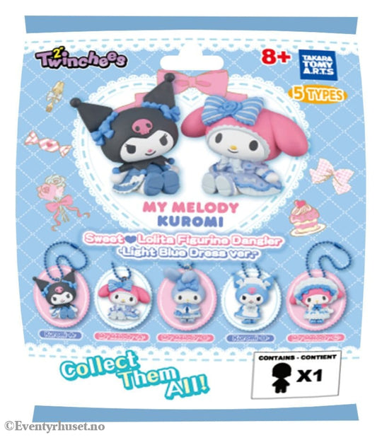 Sanrio Twinchees Mini Figures My Melody x Kuromi Sweet Lolita 5 cm Blind Pack Display (24) Collectibles