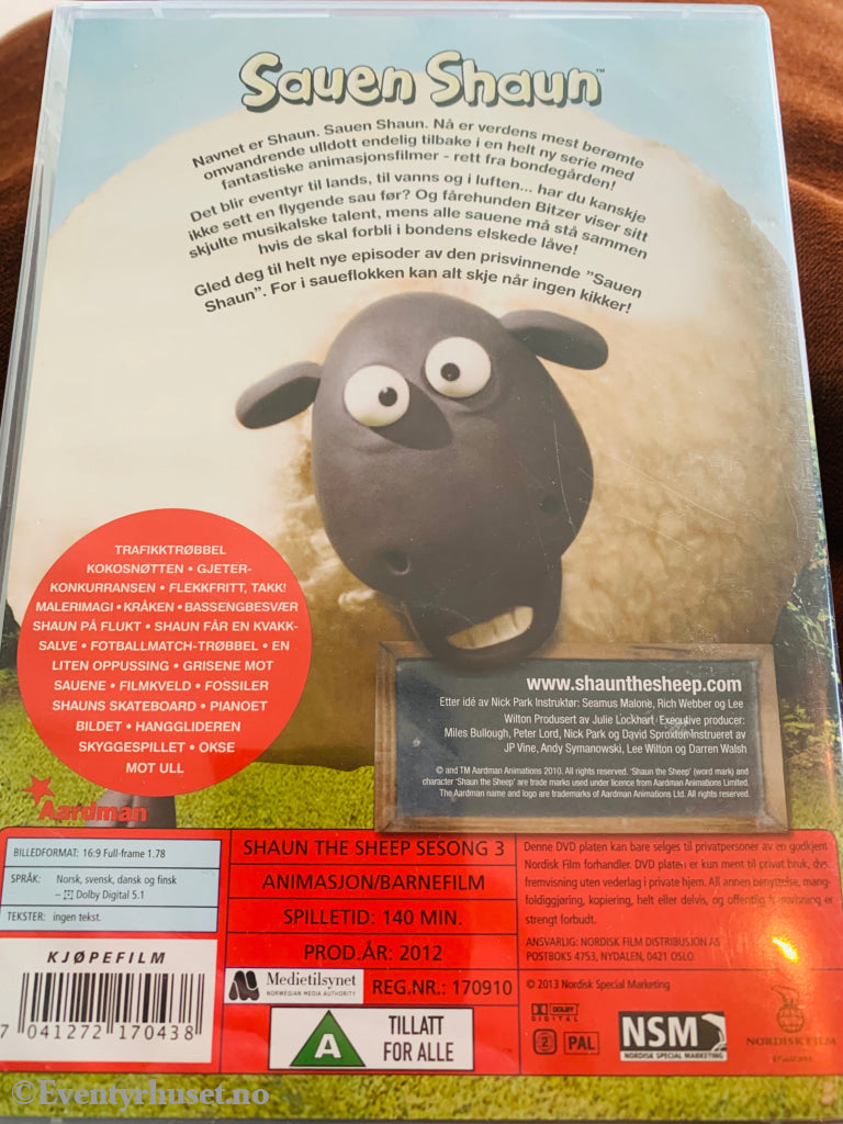 Sauen Shaun. Sesong 3. DVD samleboks.