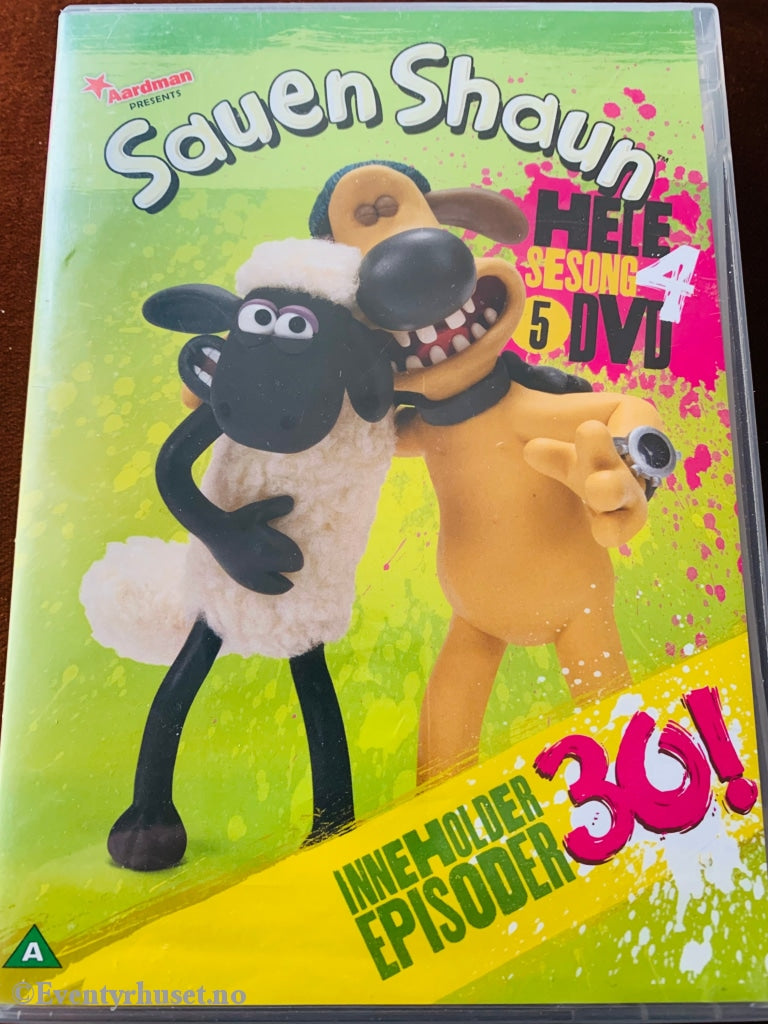 Sauen Shaun. Sesong 4. Kjent Fra Nrk. Dvd Samleboks - 5 X Dvd.