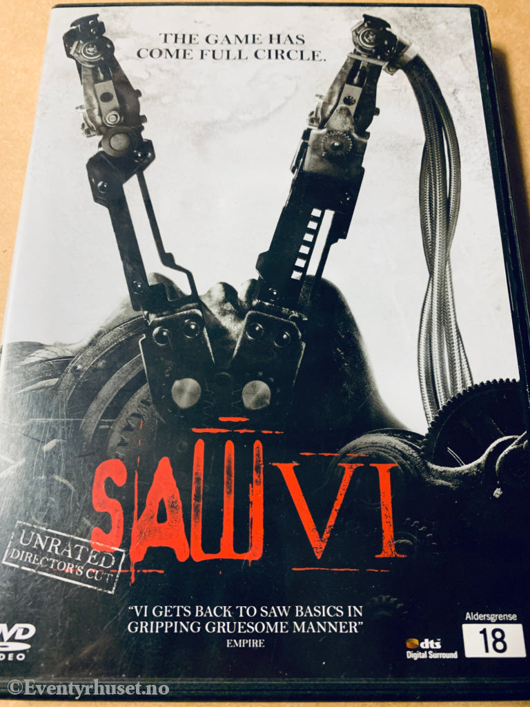 Saw VI. 2009. DVD.