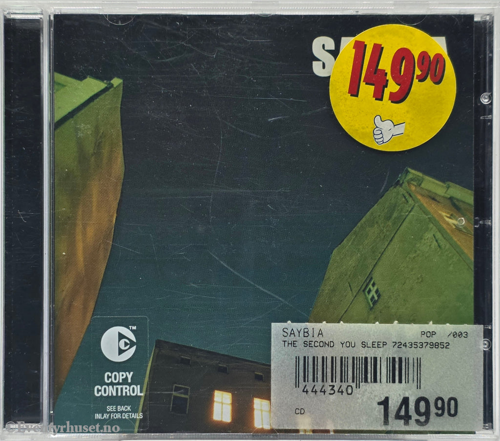 Saybia. 2002. The Second You Sleep. CD.