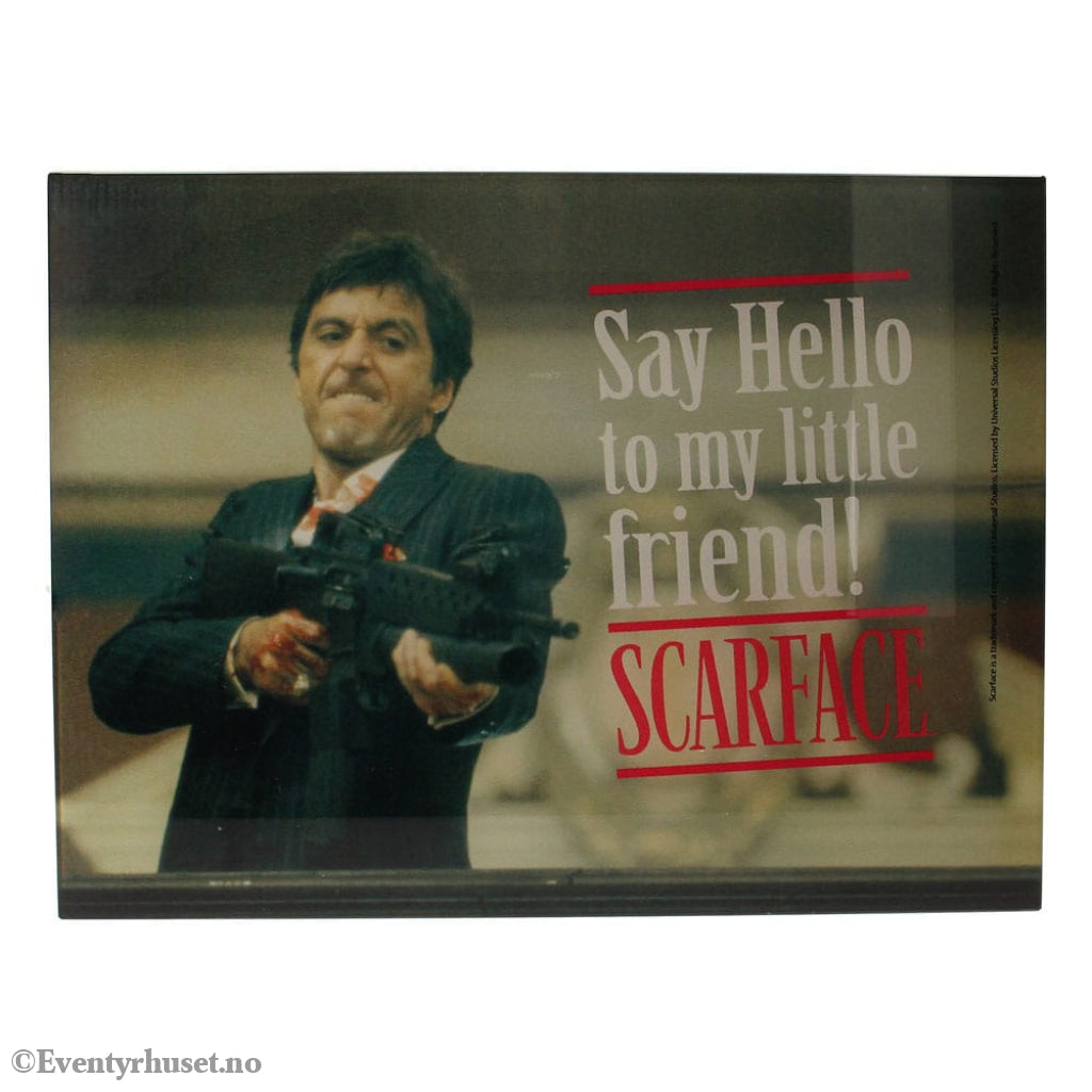 Scarface Glass Poster Say Hello 40 x 30 cm Home & Gifts