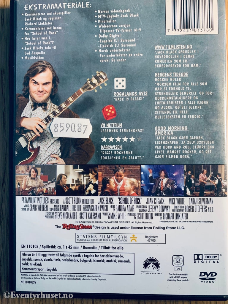 School Of Rock. Dvd. Dvd